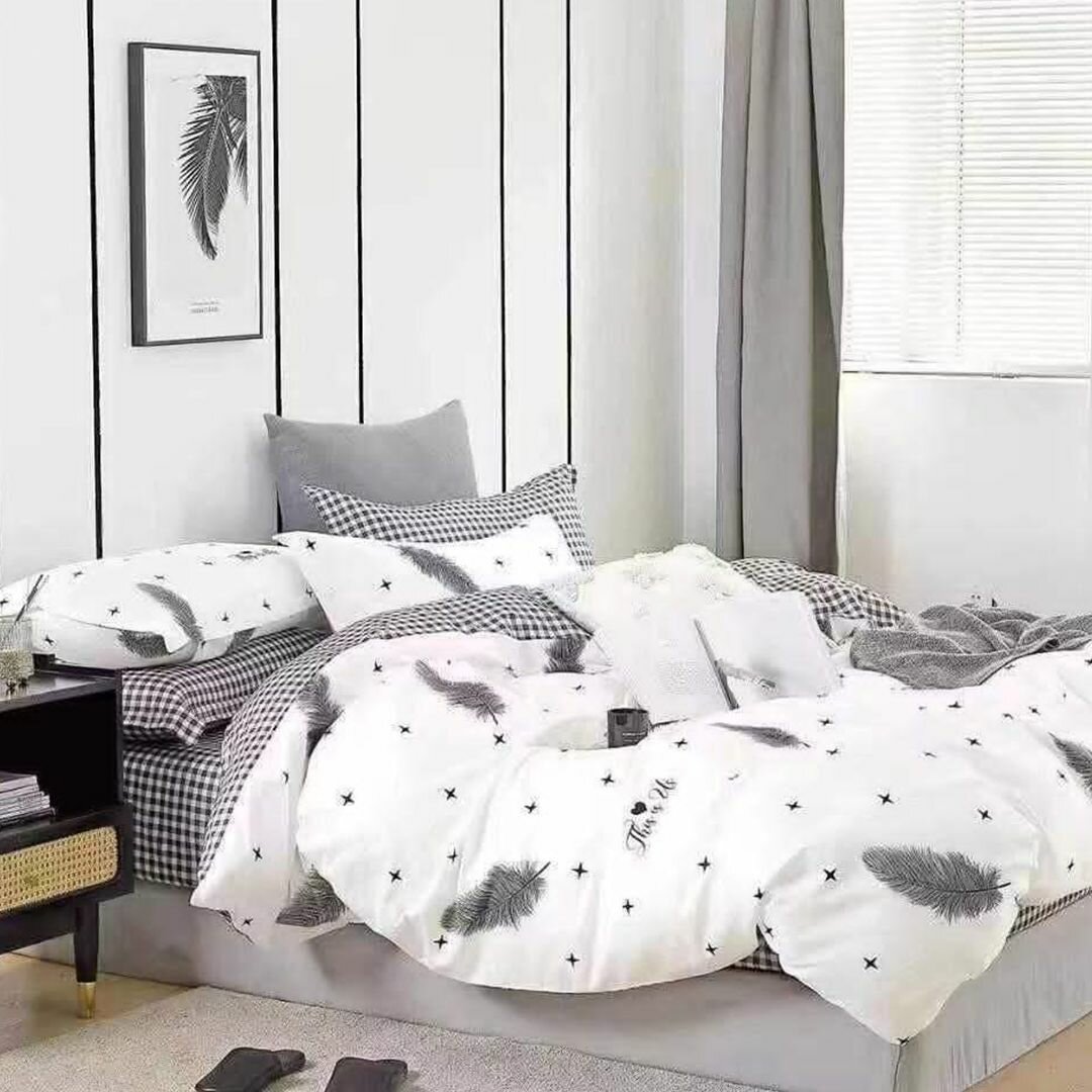 фото Постельное бельё Mency House, 1.5 спальное, Поплин