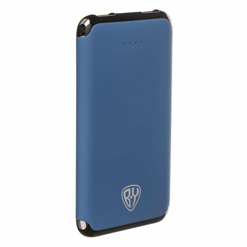 BY Аккумулятор мобильный 6000 мАч 2xUSB 2А покрытие Soft-touch синий 1622₽