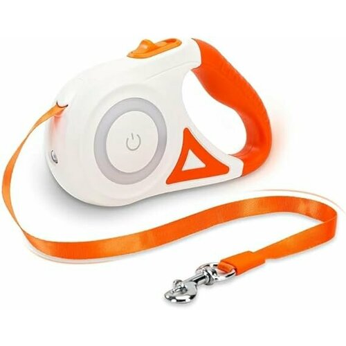 Автоматический выдвижной поводок для собак с фонариком и безопасными светодиодными лампами 3247₽