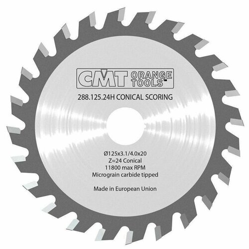 Пильный диск СМТ Италия подрезной 125x20x3,1-4,0/2,5CO+5 ATB Z 24