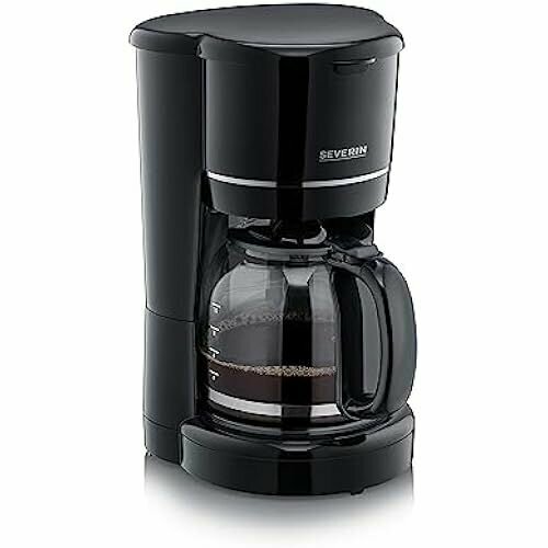 Фильтровальная кофемашина SEVERIN KA 4320 со стеклянным кувшином кофемашина на 10 чашек фильтрующая машина со стеклянным кувшином и постоянным фильтром черный 1337000₽