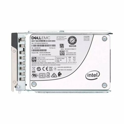 Жесткий Диск Dell J92368-000 960Gb SATAIII 25 SSD 69380₽