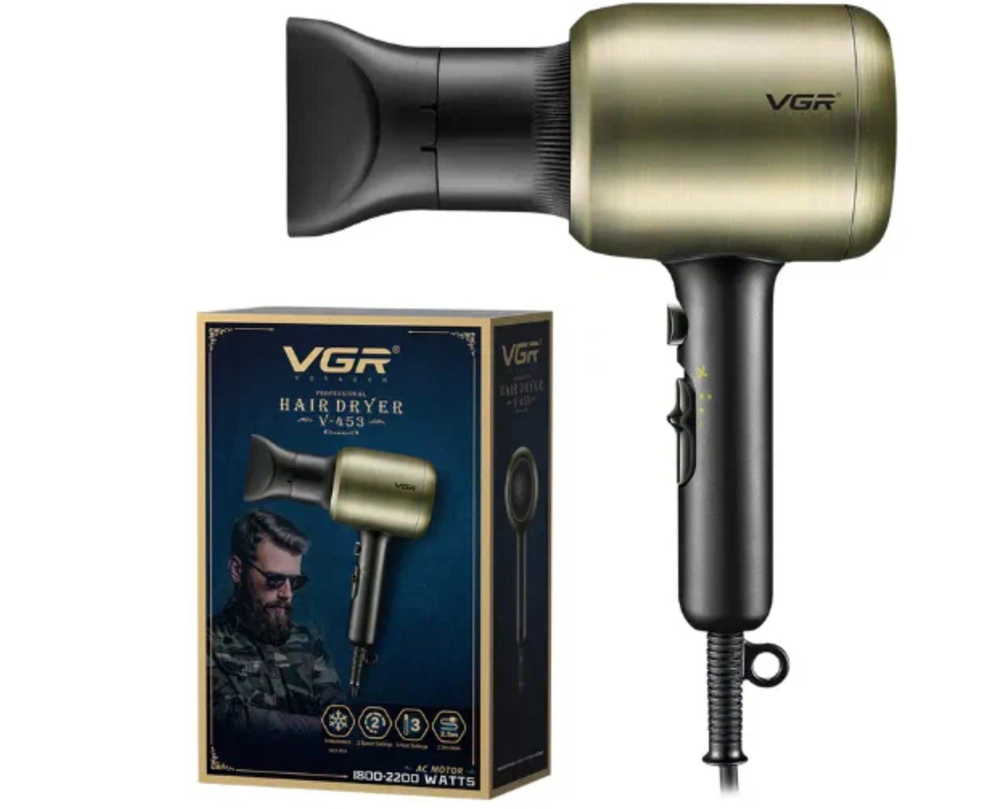 Профессиональный фен для волос VGR V-453