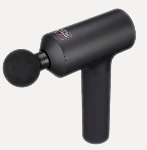 Изображение товара Массажный пистолет Fascia Gun MJJMQ05-ZJ, 3 вида массажа, пластик/силикон, черный