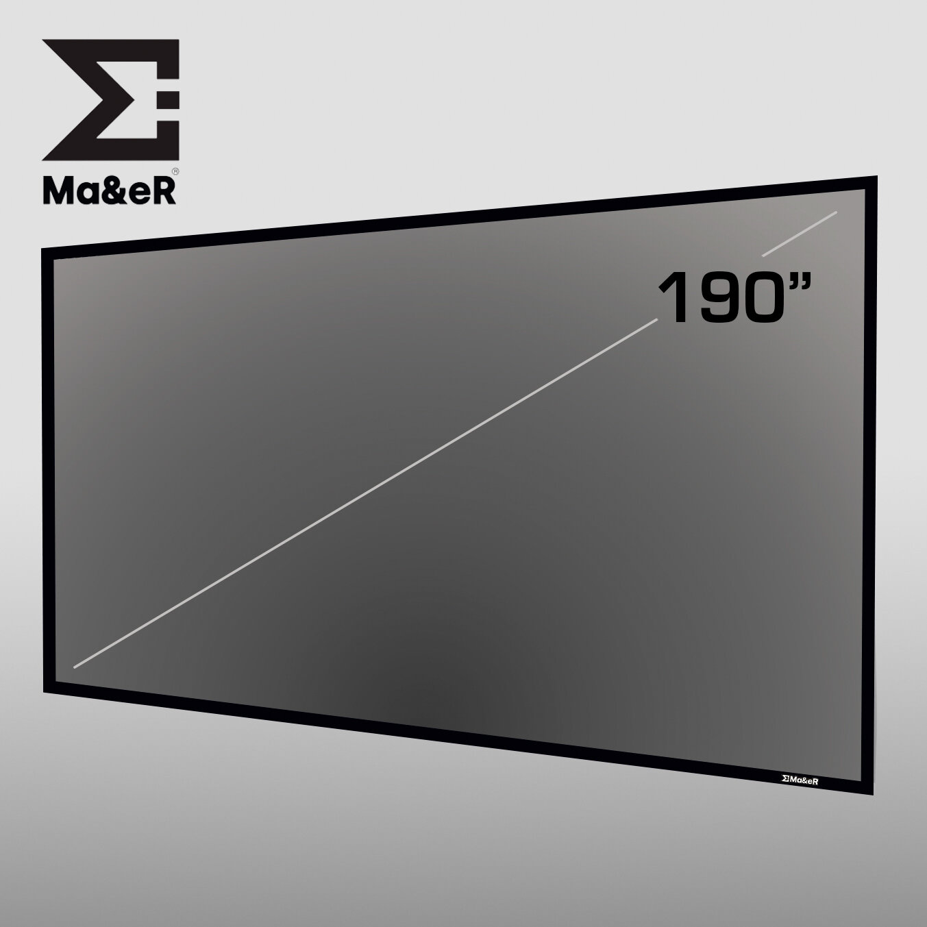 Crystal 190" 16:9 Экран антибликовый для длиннофокусных и короткофокусных проекторов