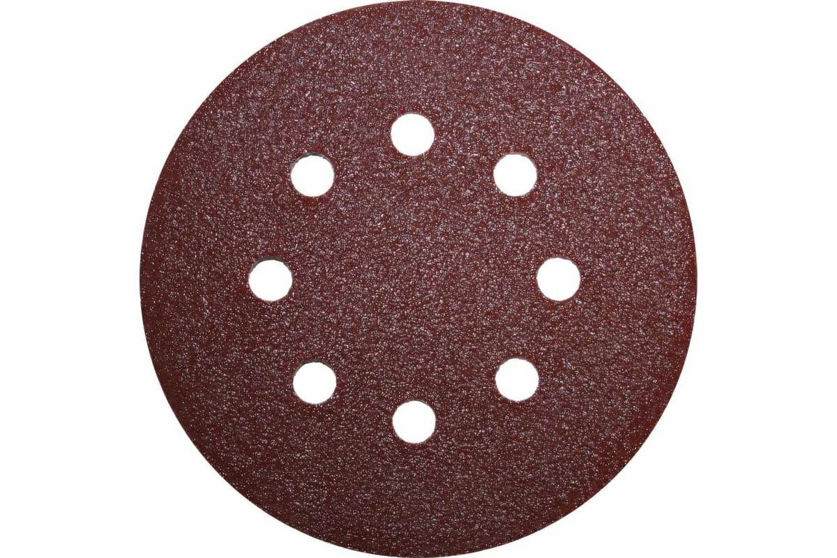 Круг шлифовальный на липкой основе (5 шт 125 мм Р80) ПРАКТИКА 031-495