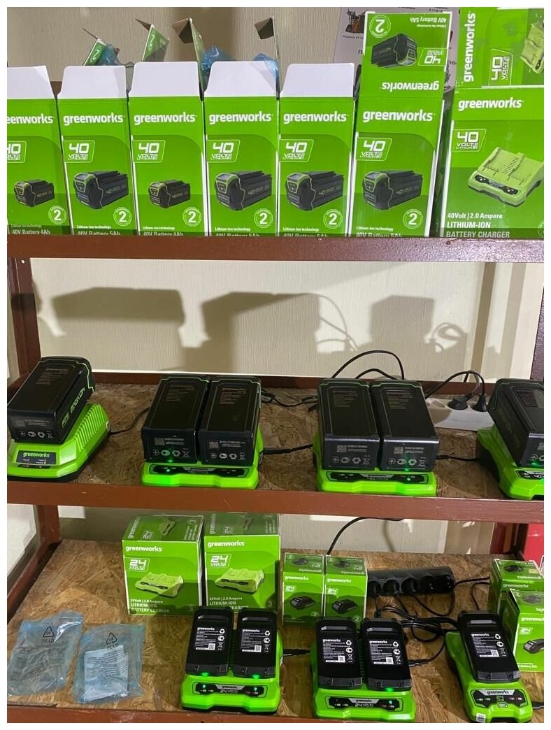 Аккумулятор Greenworks G40B4 40В, 4Ач (2927007) — фото 1