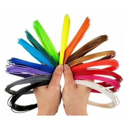 Комплект PLA пластик для 3D ручки 20 шт по 10 м.