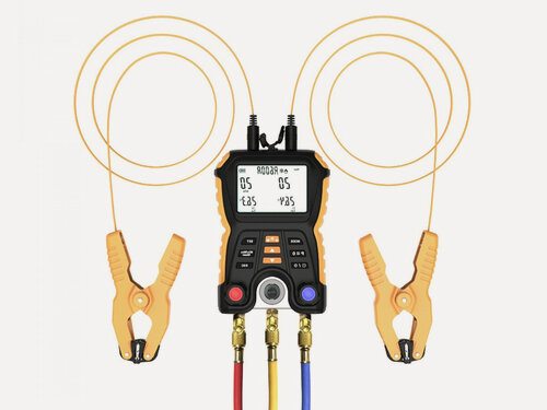Изображение товара Манометрический коллектор для фреона - Модель: HTI 750 (O44986N) цифровой фотометрический электронный цифровой манометр