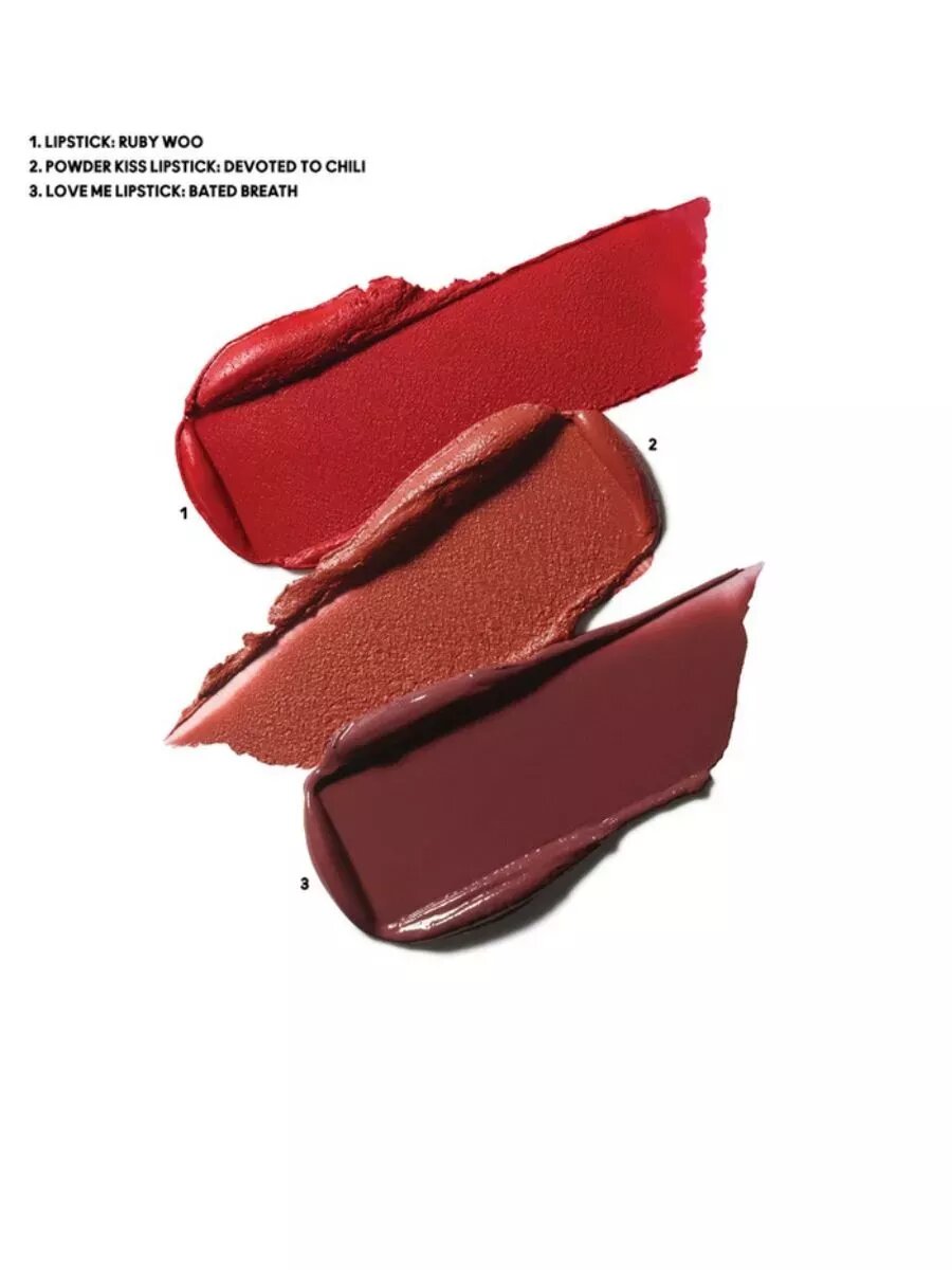 Набор косметики MAC Kiss Of Magic Lip Kit помада 3шт — фото 1