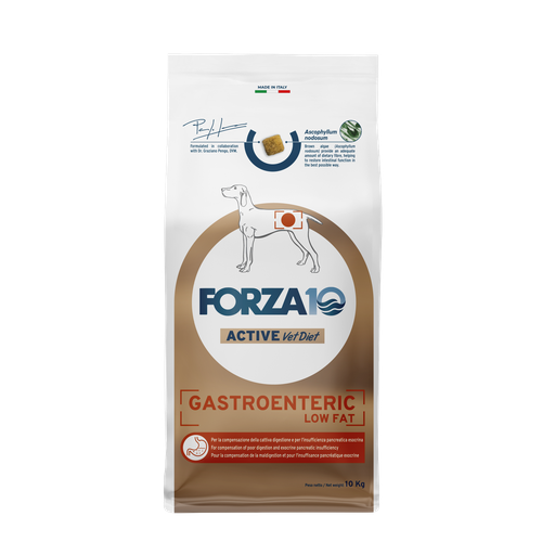 FORZA10 Специализированная ветеринарная диета для собак, испытывающих трудности с пищеварением. 10 кг.
