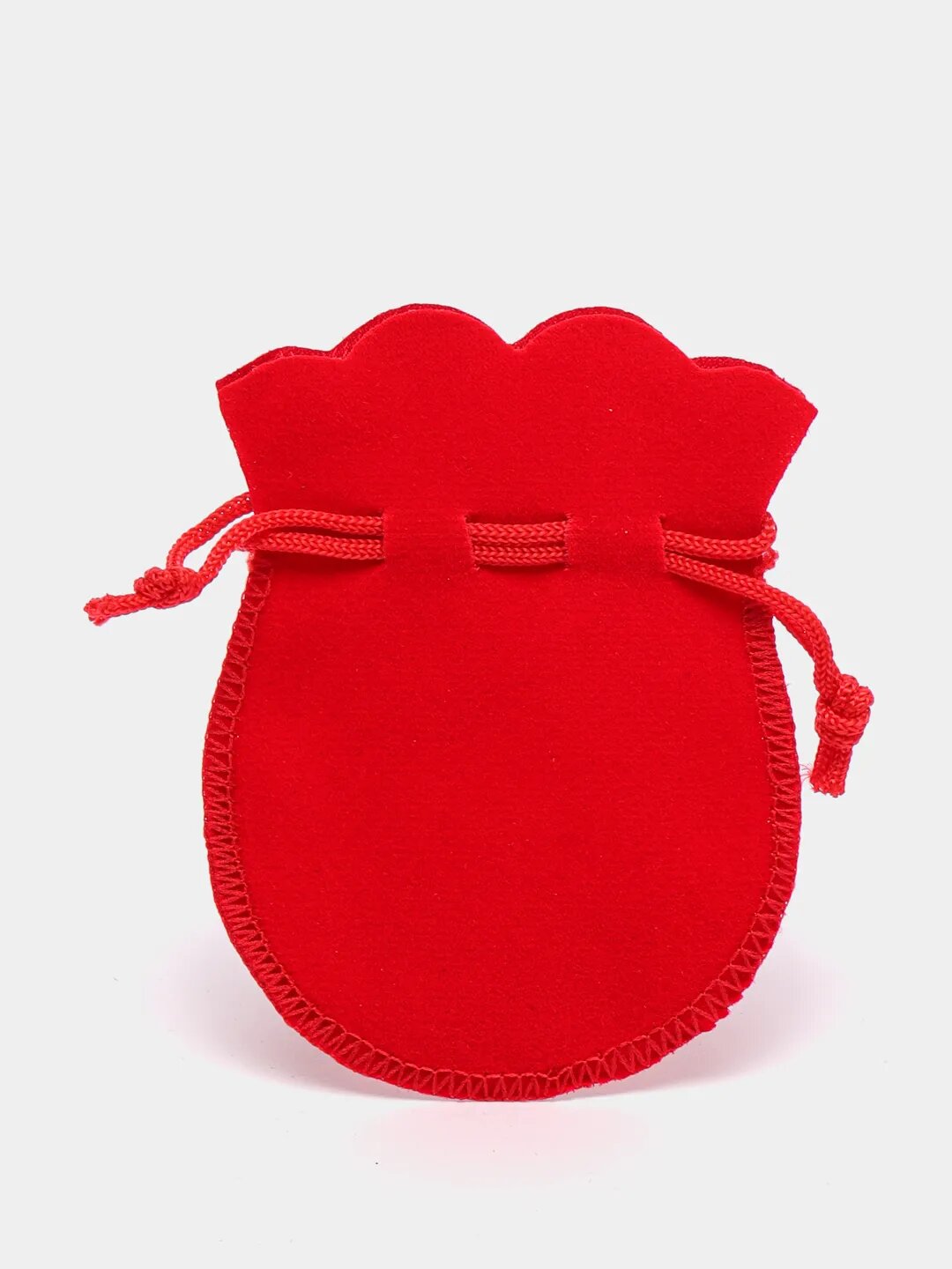 MS001R Бархатный мешочек для украшений цвет красный (размер 75 на 9 см.) 1 шт.