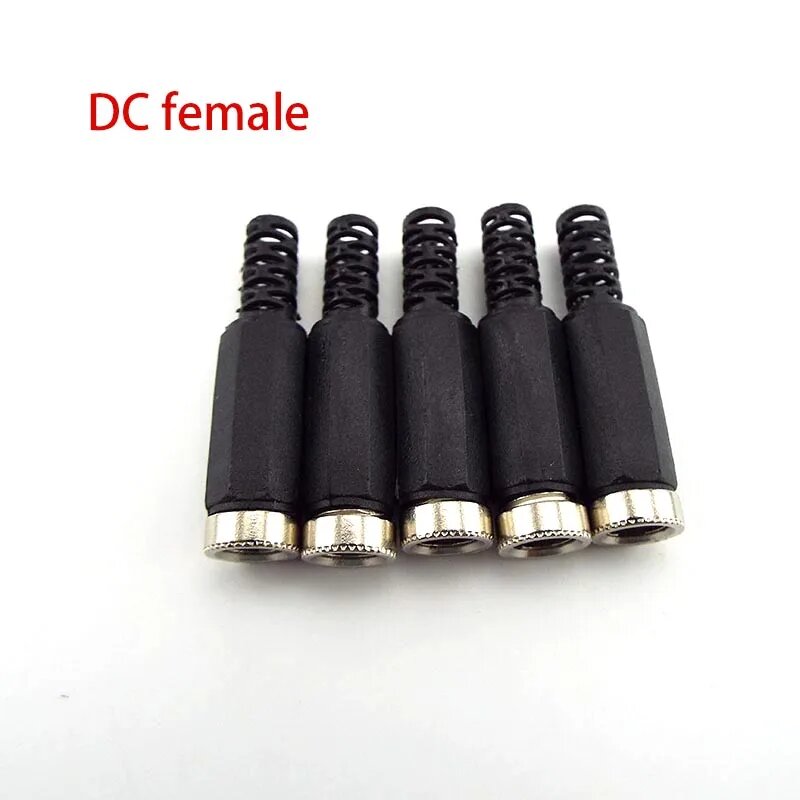 Разъемы питания постоянного тока 5,5x2,1 мм / 5,5x2,5 мм (5 шт.), DC female, 5.5x2.5mm, 5pcs