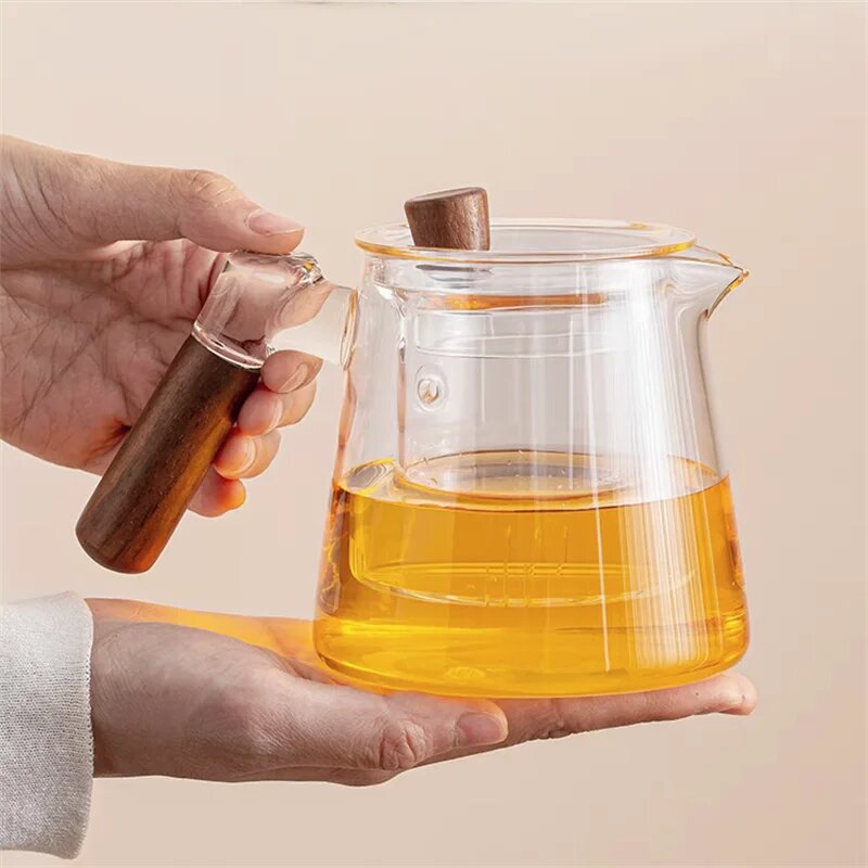Стеклянный чайник BenRussell 600 мл, 600ml Clear