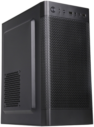 Корпус mATX ACCORD черный без БП 2xUSB3.0 audio - фото №1