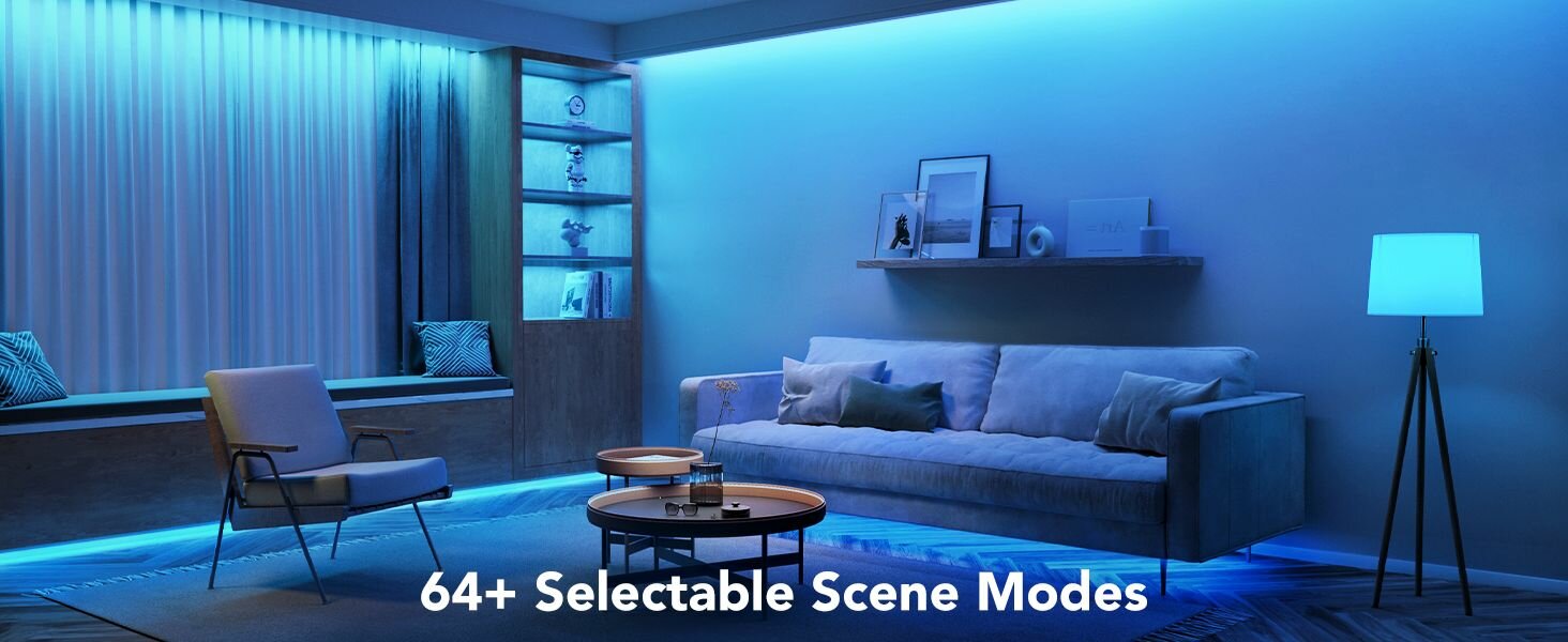 Картинки Cветодиодная лента RGB Govee Smart LED Strip H615A3A3, умная LED подсветка 5 метров