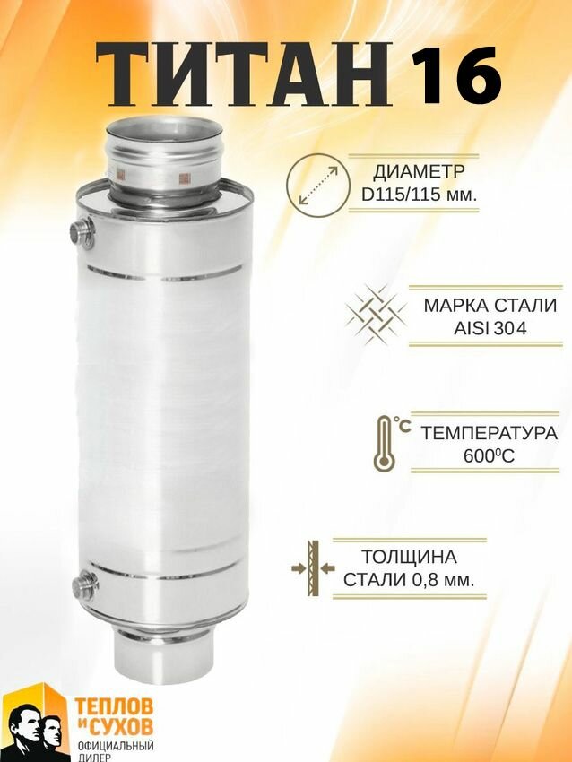 Титан 16 (S 24 дм2) 304-08 мм 115/D115(К)