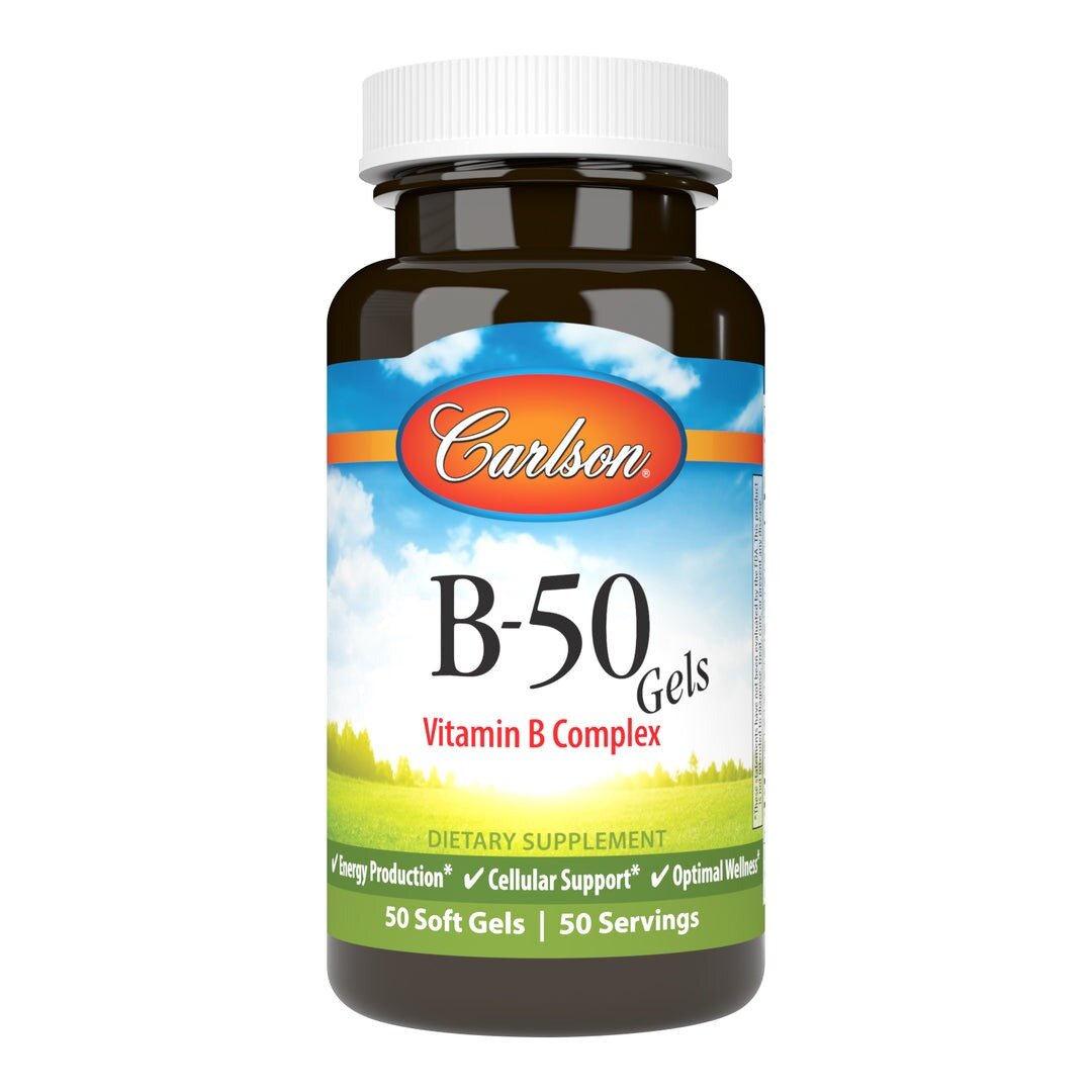 Carlson Labs B-50 Gels, 50 капс.