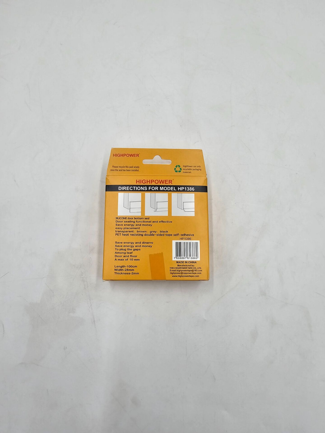 Уплотнитель для дверей, самоклейка, защита от сквозняков, цвет прозрачный — фото 1