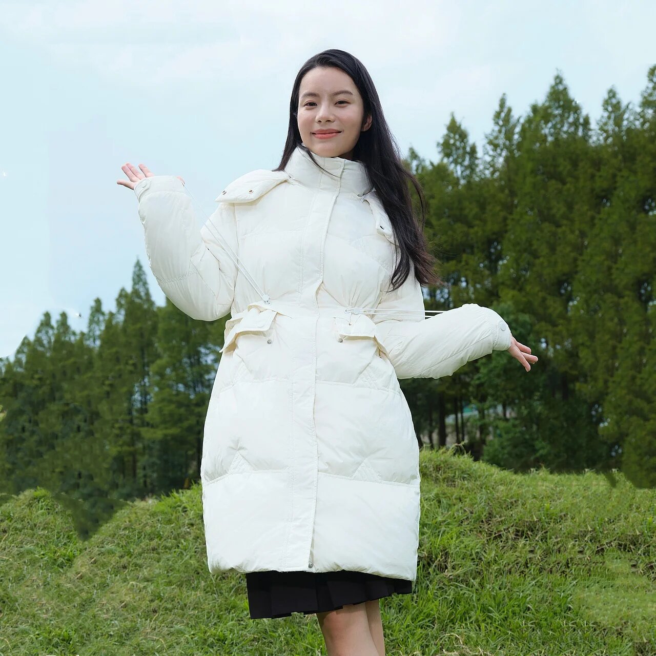 Пуховик Metersbonwe размер L