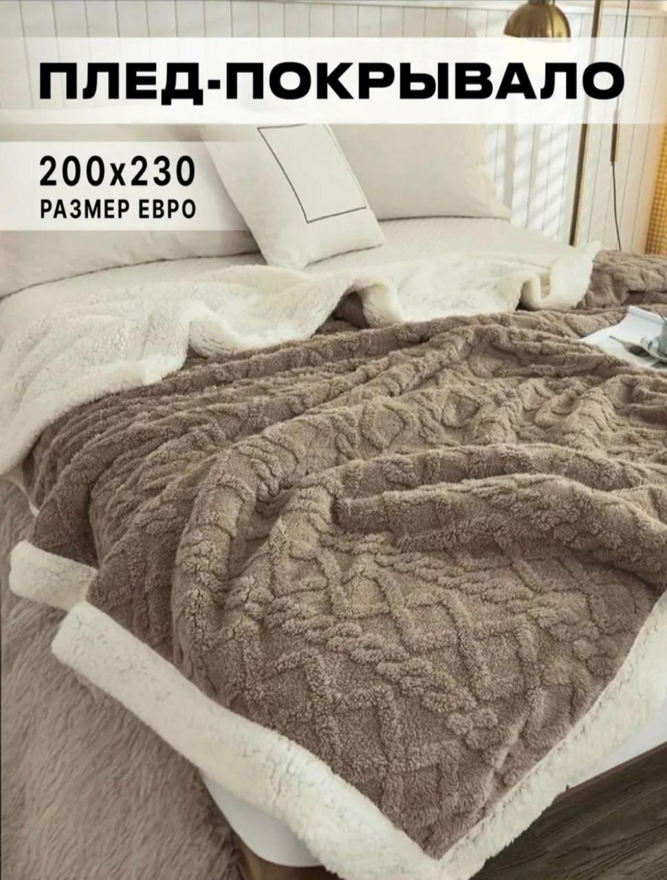 Плющевый плед-одеяло 200*230