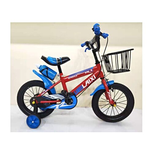 Велосипед 16 Weila ручн тормоз корзина пласт крыл бутылка доп колеса арт 59 сине-красн 782600₽
