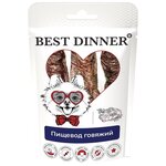 Лакомство Best Dinner Freeze Dry для собак мелких пород пищевод говяжий 5 шт х 32 г - изображение