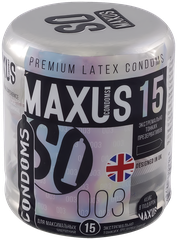 Презервативы Maxus 003 Экстремально тонкие, 15 шт.