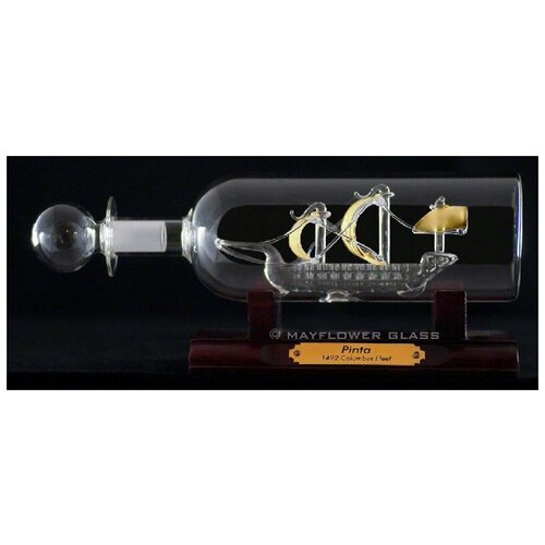 Корабль в бутылке Пинта Христофор Колумб, 1492г. Размер: 5,6*21 см MayFlower