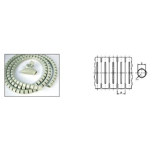 Пластиковый спиральный рукав для кабеля Hyperline SHW-20