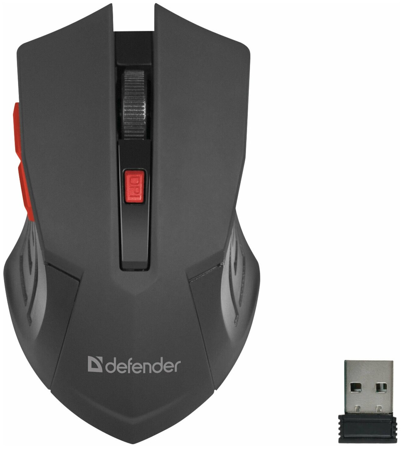 Мышь беспроводная DEFENDER Accura MM-275 USB 5 кнопок + 1 колесо-кнопка оптическая красная 52276