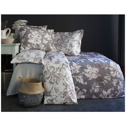 фото Комплект постельного белья issimo home "rosy", семейный, сатин deluxe - семейный - 160x220 ( 2 шт.) - 240x260 (1 шт.) - 50x70 (4 шт.)