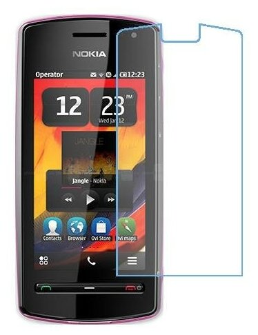 Nokia 600 защитный экран из нано стекла 9H одна штука