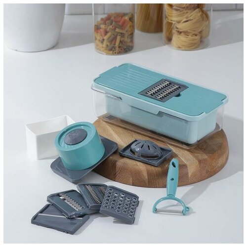 Овощерезка универсальная Mario, 12 предметов, цвет