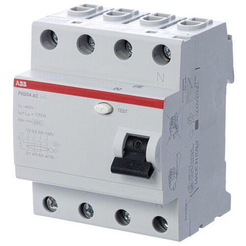 ABB Выключатель дифферециального тока 4мод. FH204AC-25/0,3