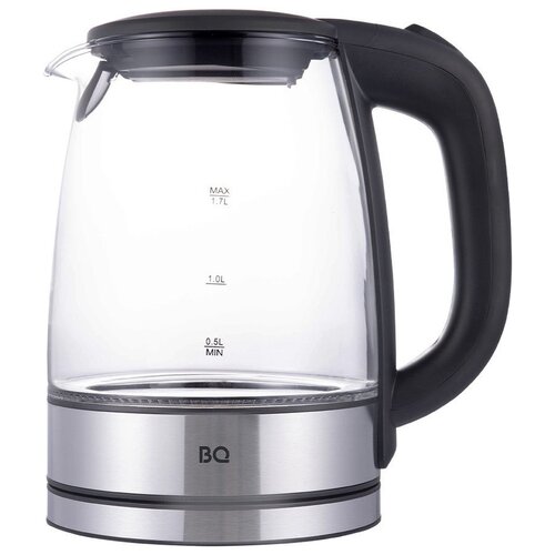 Чайник BQ KT1834G, черный/серебристый чайник bq kt1822sw серебристый черный