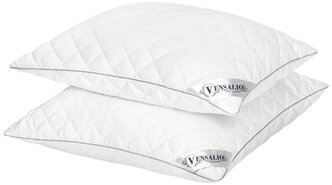 Подушка для сна Vensalio Classic "Лебяжий пух", ультрастеп белая, 50х70, комплект 2 шт