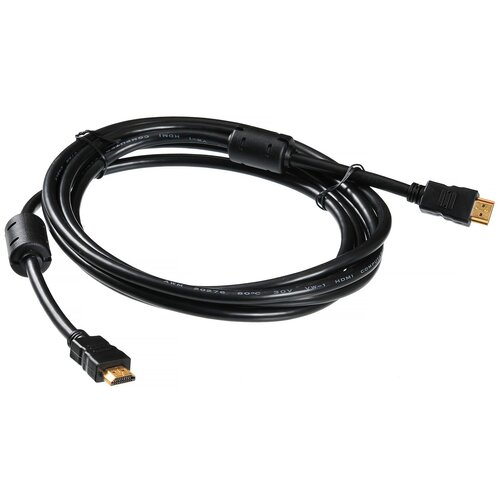 Кабель аудио-видео Buro HDMI 1.4 HDMI (m)/HDMI (m) 3м. феррит. кольца черный (HDMI-19M/19M-3M-MG) кабель аудио видео buro hdmi m hdmi m 1 8м hdmi 19m 19m braid