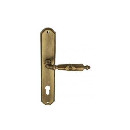 Дверная ручка Venezia ANNETA CYL на планке PL02 матовая бронза дверная ручка на планке opera pl02 cyl venezia