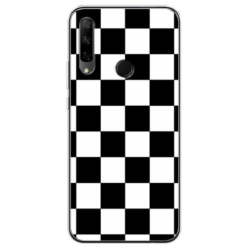 фото Силиконовый чехол "шахматная доска" на honor 9x premium / хонор 9x премиум case place