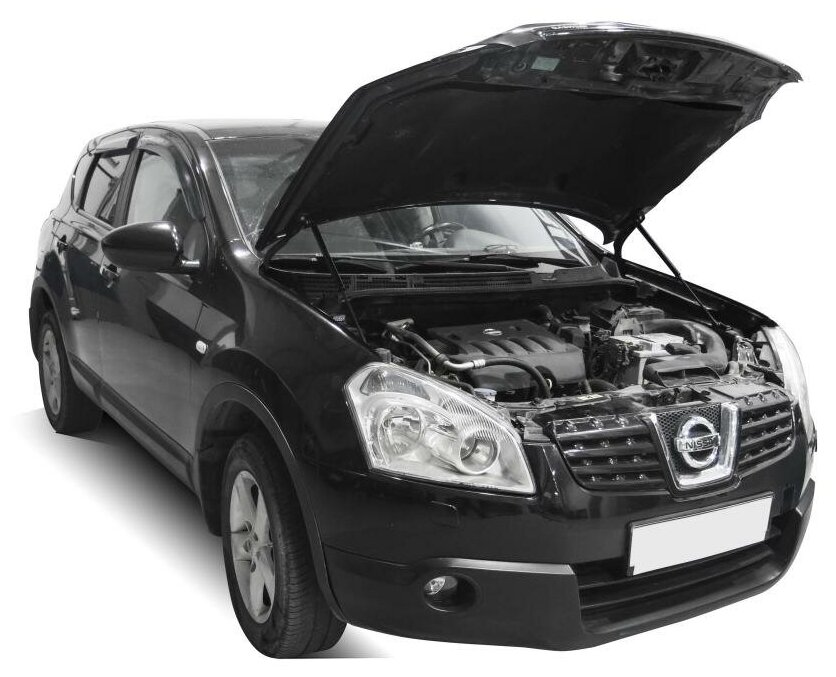 Упоры капота АвтоУпор (арт. UNIQAS012) NISSAN Qashqai 2006-2013