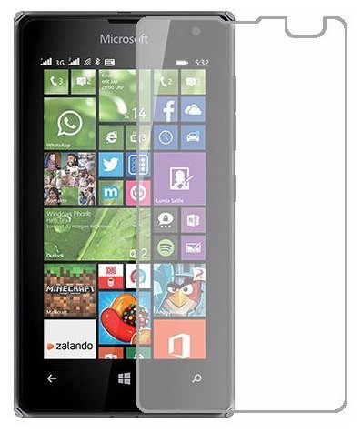 Microsoft Lumia 532 Dual SIM защитный экран Гидрогель Прозрачный (Силикон) 1 штука