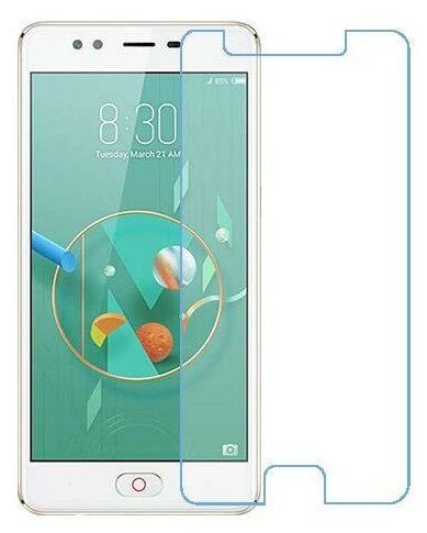 ZTE nubia M2 lite защитный экран из нано стекла 9H одна штука