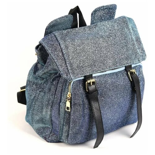 фото Женский текстильный рюкзак 5035 блу fuzi house