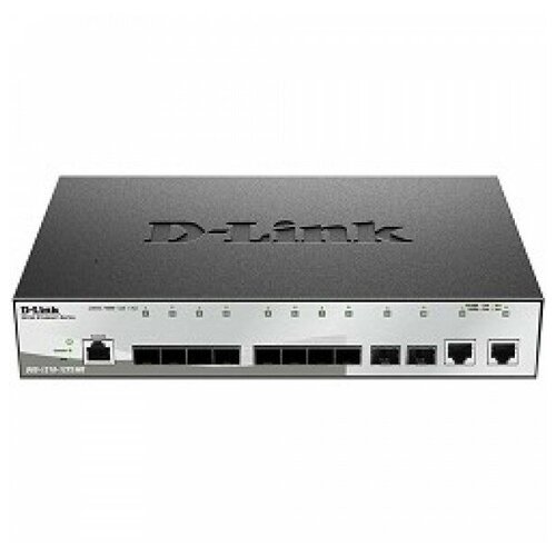 D-Link SMB D-Link DGS-1210-12TSMEB1A Управляемый коммутатор 2 уровня с 10 портами 1000Base-X SFP и 2 портами 101001000Base-T 2090000₽