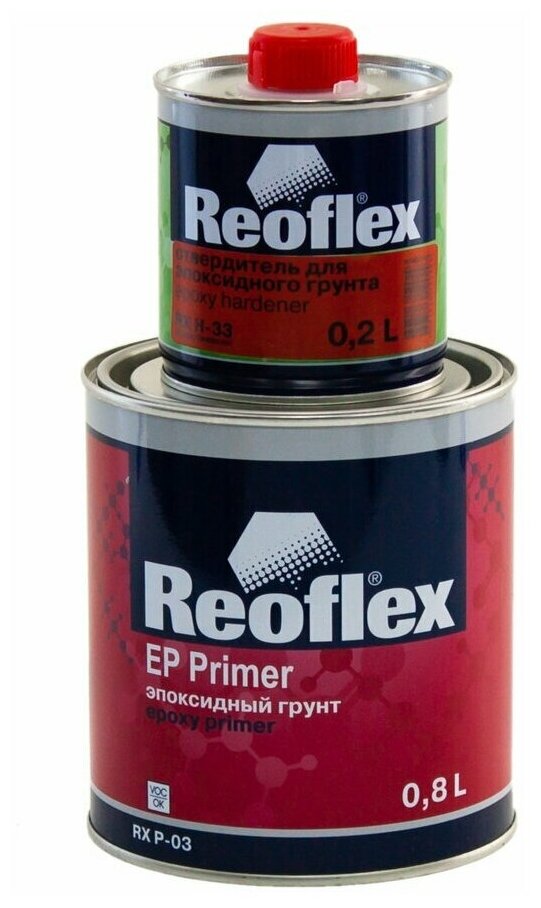 Грунт Reoflex эпоксидный серый 4+1 08л.+02л. отвердитель комплект