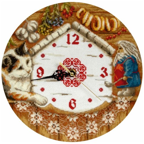 фото Набор для вышивания "panna" ch-1393 ( ч-1393 ) "часы. домовенок поварешкин"