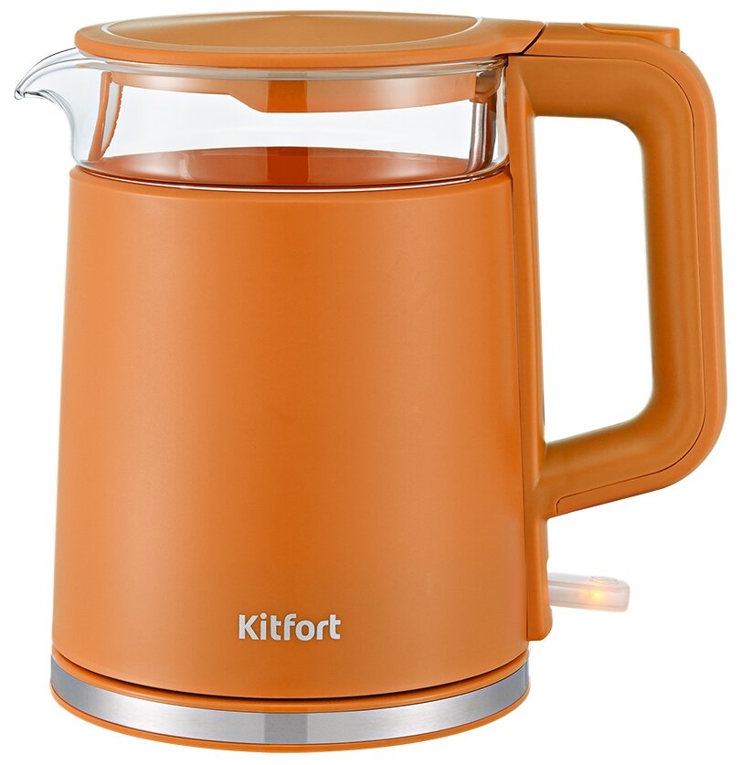 Чайник Kitfort KT-6124, оранжевый