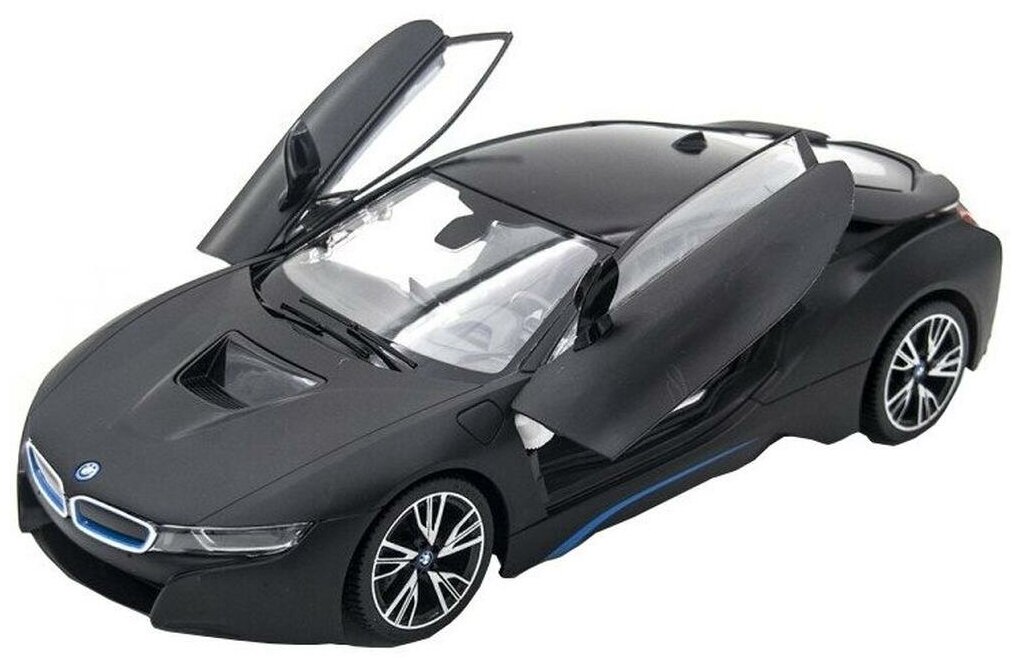 Машина р у 1:14 BMW i8 черный матовый двери открываются пультом 71060MB