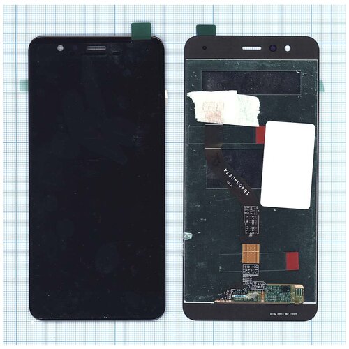 Дисплей (экран) в сборе с тачскрином для Huawei P10 Lite черный for huawei p10 lite sim card reader holder pins tray slot part was lx1 was lx1a was lx2 was lx2j was lx3